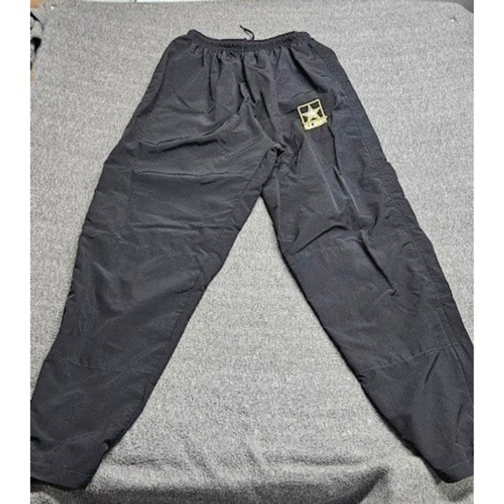 Skilcraft US Army APFU Pants Unisex Small Regular Black Nylon PT Track Pants - Picture 3 of 10